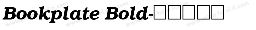 Bookplate Bold字体转换